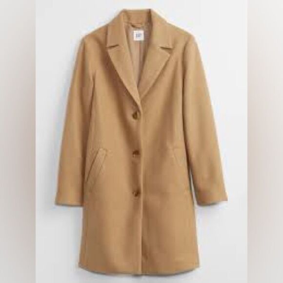 GAP Wool Longline Top Coat - Picture 1 of 7